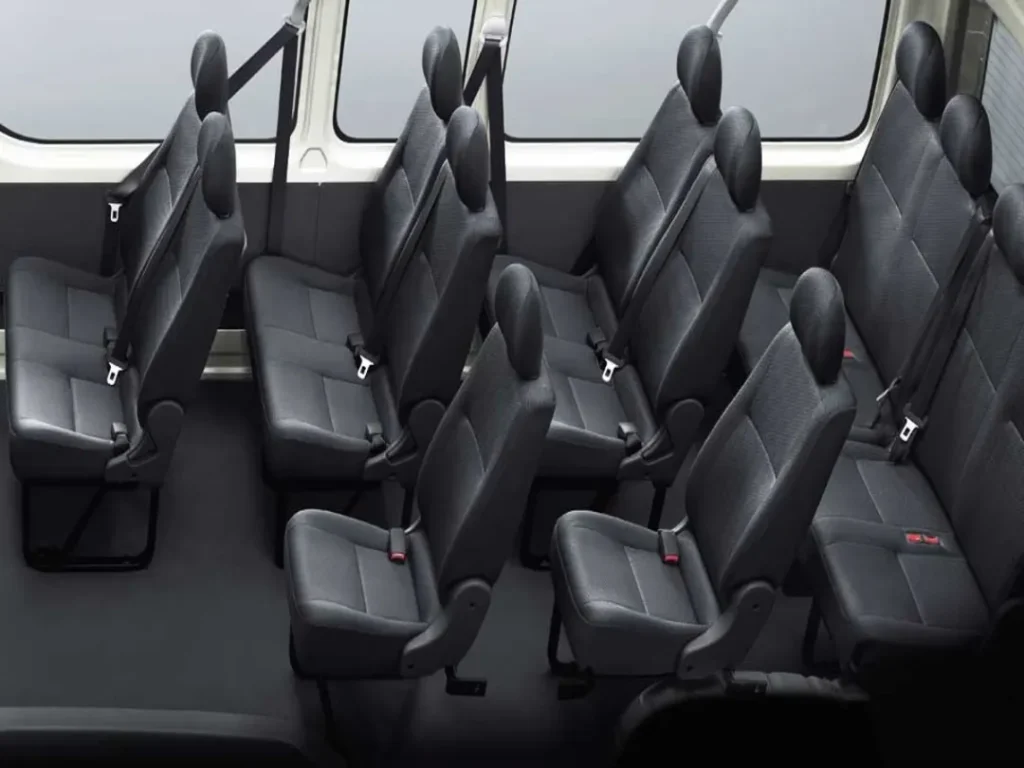 Toyota HiAce 8 Seater Model Seats